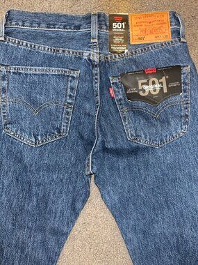 Levi's 501 Original Straight Leg Jeans - Dark Blue